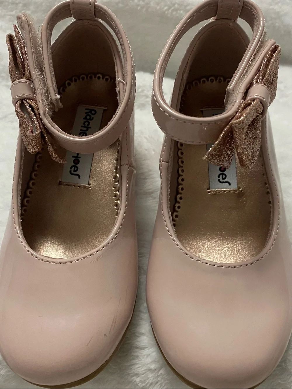 Rachel Shoes Toddler Light Pink Bow Mary Jane Dress Shoes